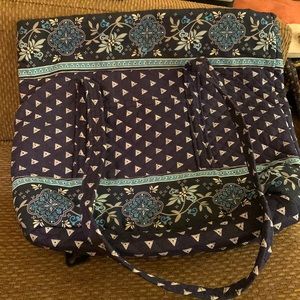 Cotton fabric shoulder rote blue paisley